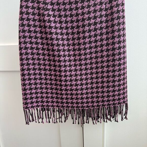 Elliott Lauren pink and brown wrap skirt with fringe. Size 6 - Picture 1 of 13